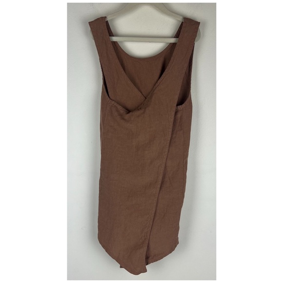 The Simple Folk | The Organic Linen Apron Pinafore Cinnamon | 6-8 Yrs - Picture 6 of 10